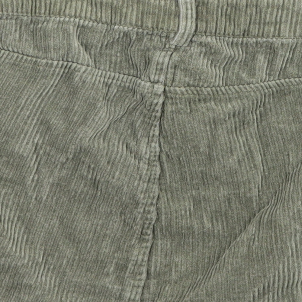 FOREVER 21 Womens Green Canvas Mini Skirt Size 26 in