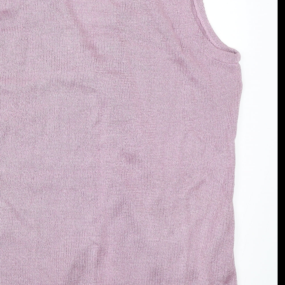 Soft Wear Womens Purple Cardigan Jumper Size L