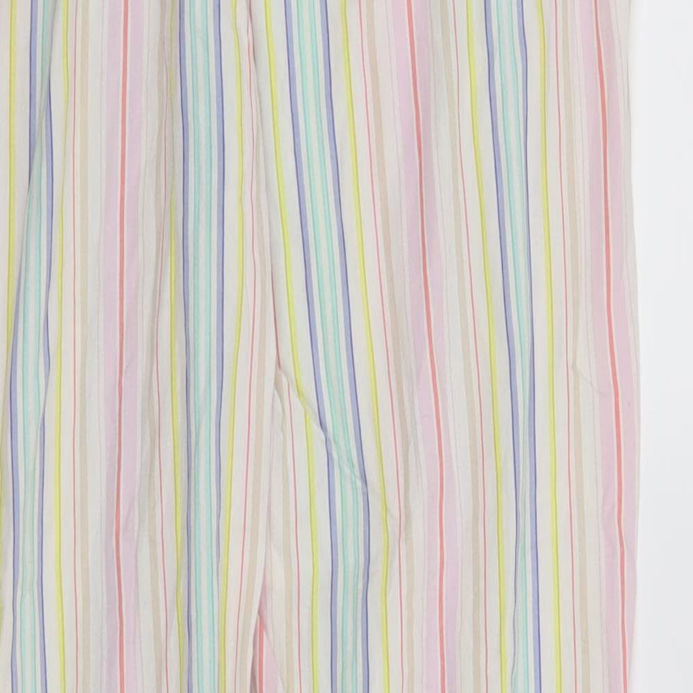 Gap Womens White Striped Trousers Size S L30 in