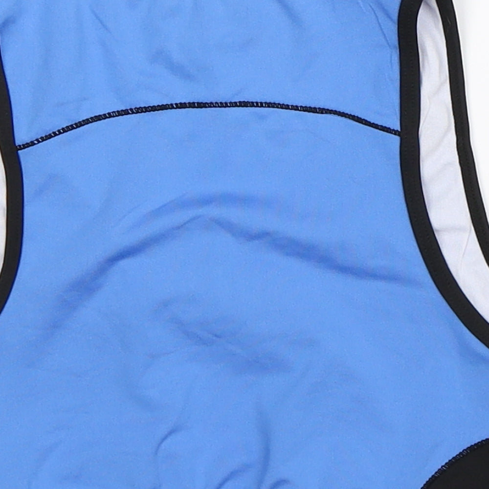Tom Franks Womens Blue Cropped Tank Size S