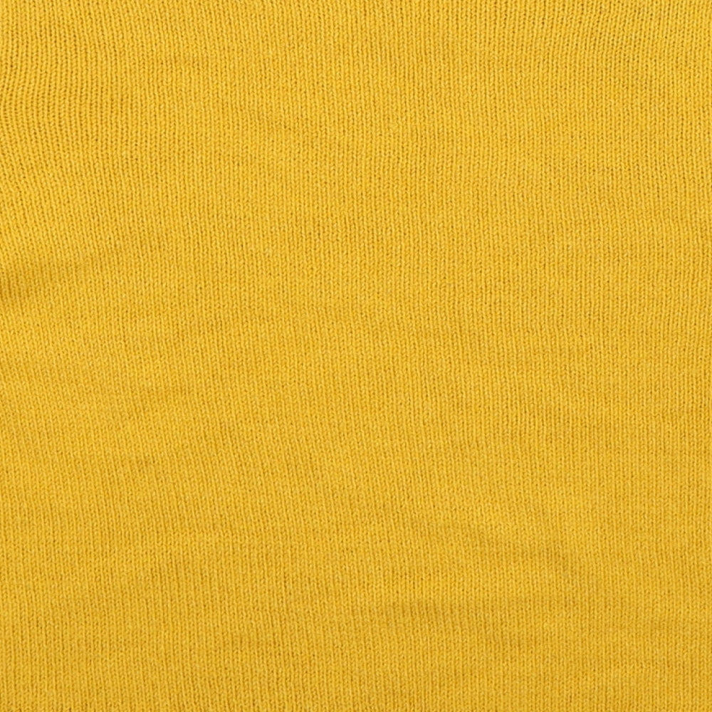Divided Womens Yellow Knit Pullover Jumper Size M