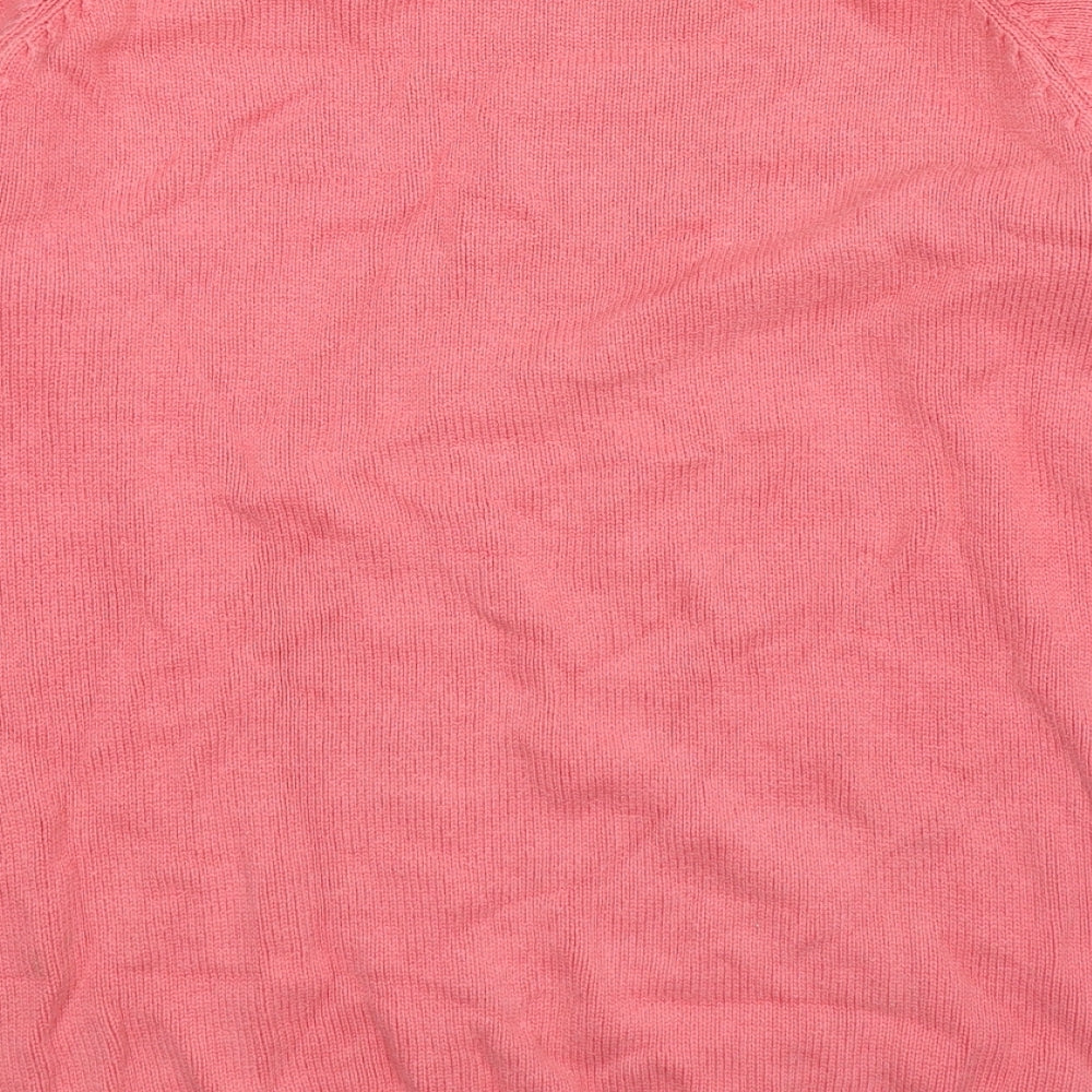 Cooc Womens Pink Knit Pullover Jumper One Size