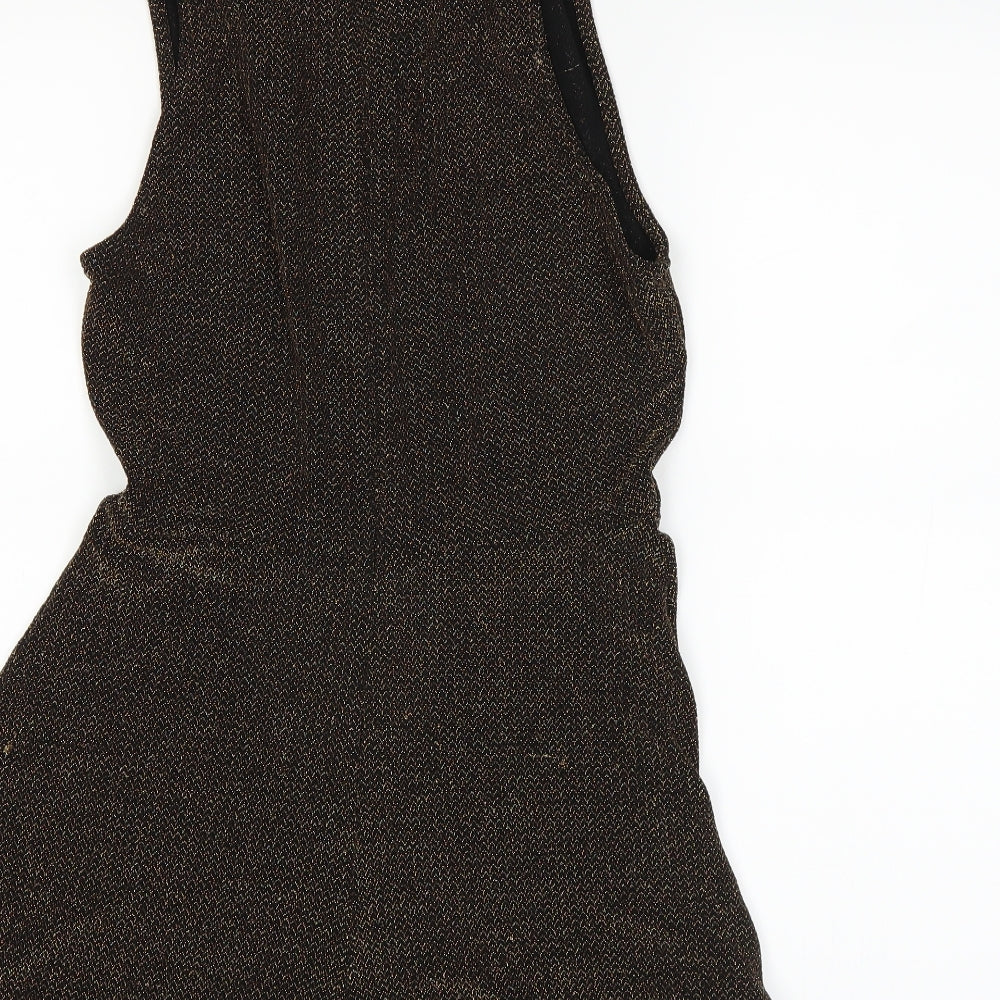 Top shop Womens Gold A-Line Size 10