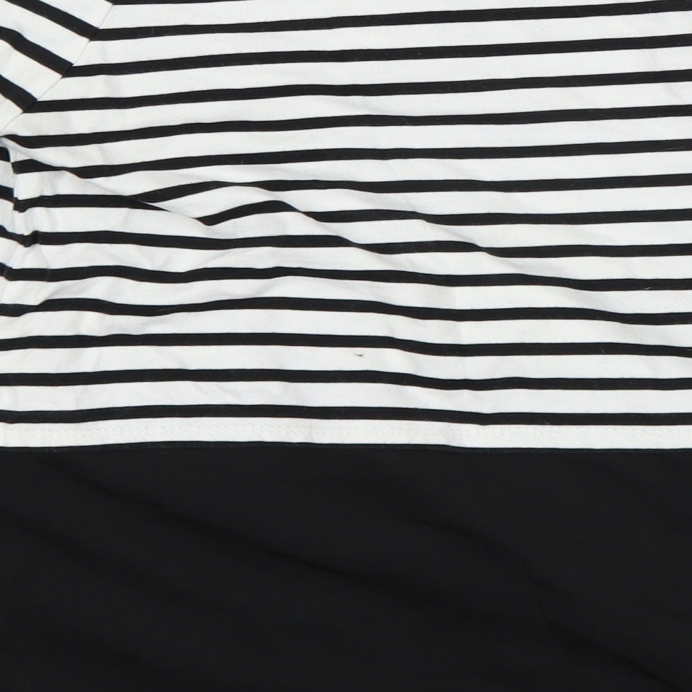 tohibo Womens Multicoloured Striped Basic T-Shirt Size 36