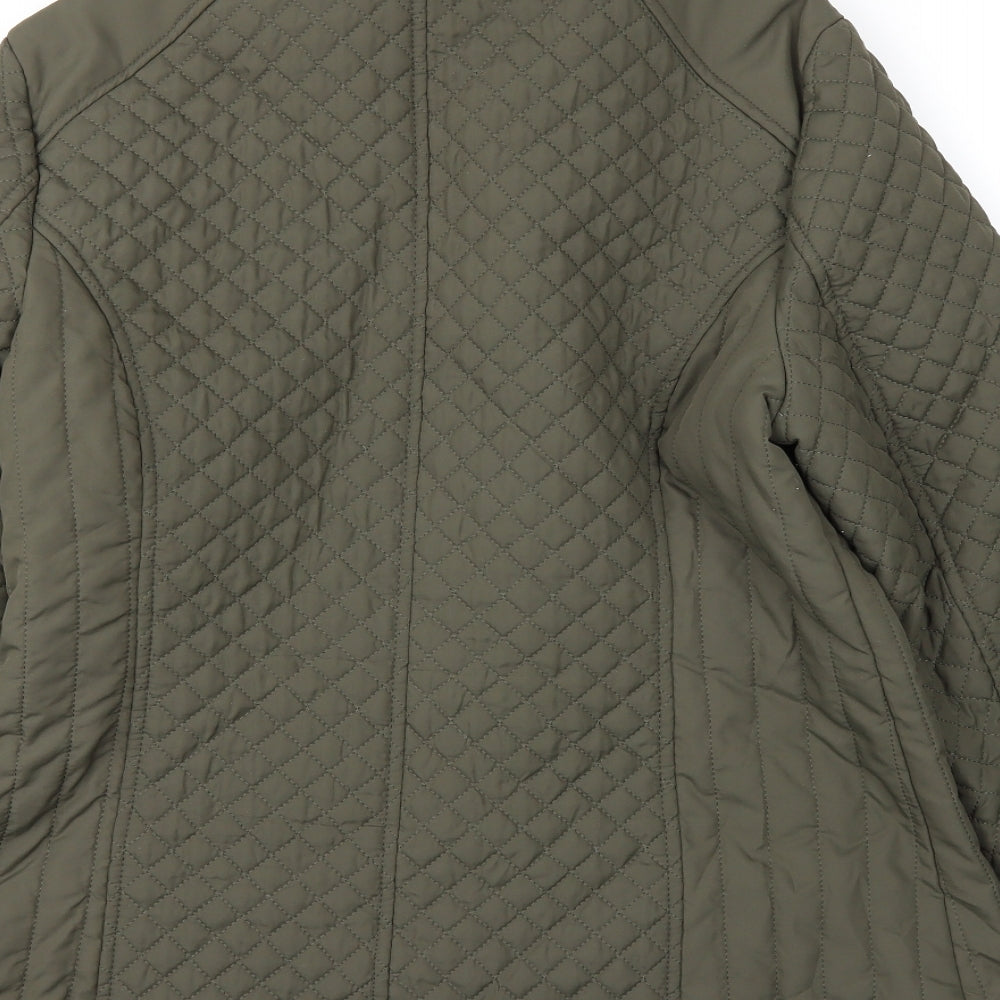 Autonomy Womens Green Puffer Jacket Coat Size 14