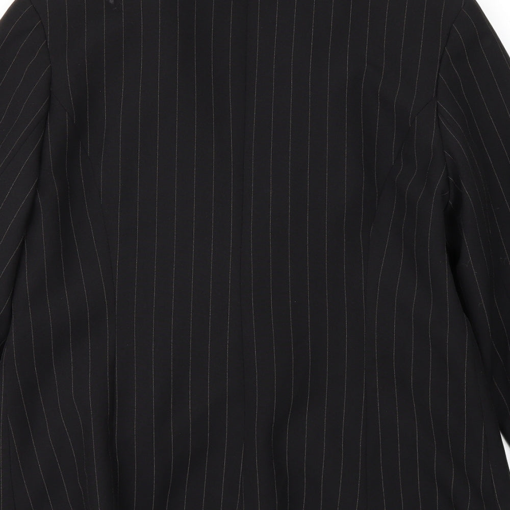Atmosphere Womens Black Overcoat Coat Size 12