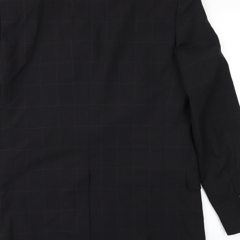 Marks & Spencer Womens Black Overcoat Coat Size 38