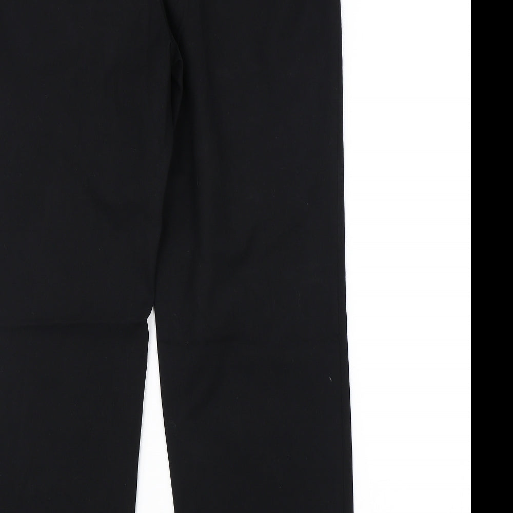 Marks and Spencer Womens Black Trousers Size 12 L28 in