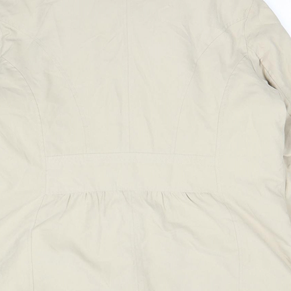 Ellie Louise Womens Ivory Jacket Coat Size M