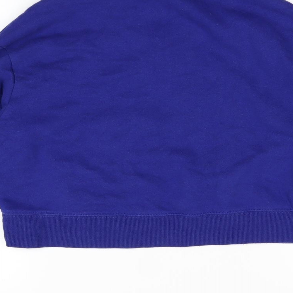 Divded Womens Blue Henley Jumper Size XS