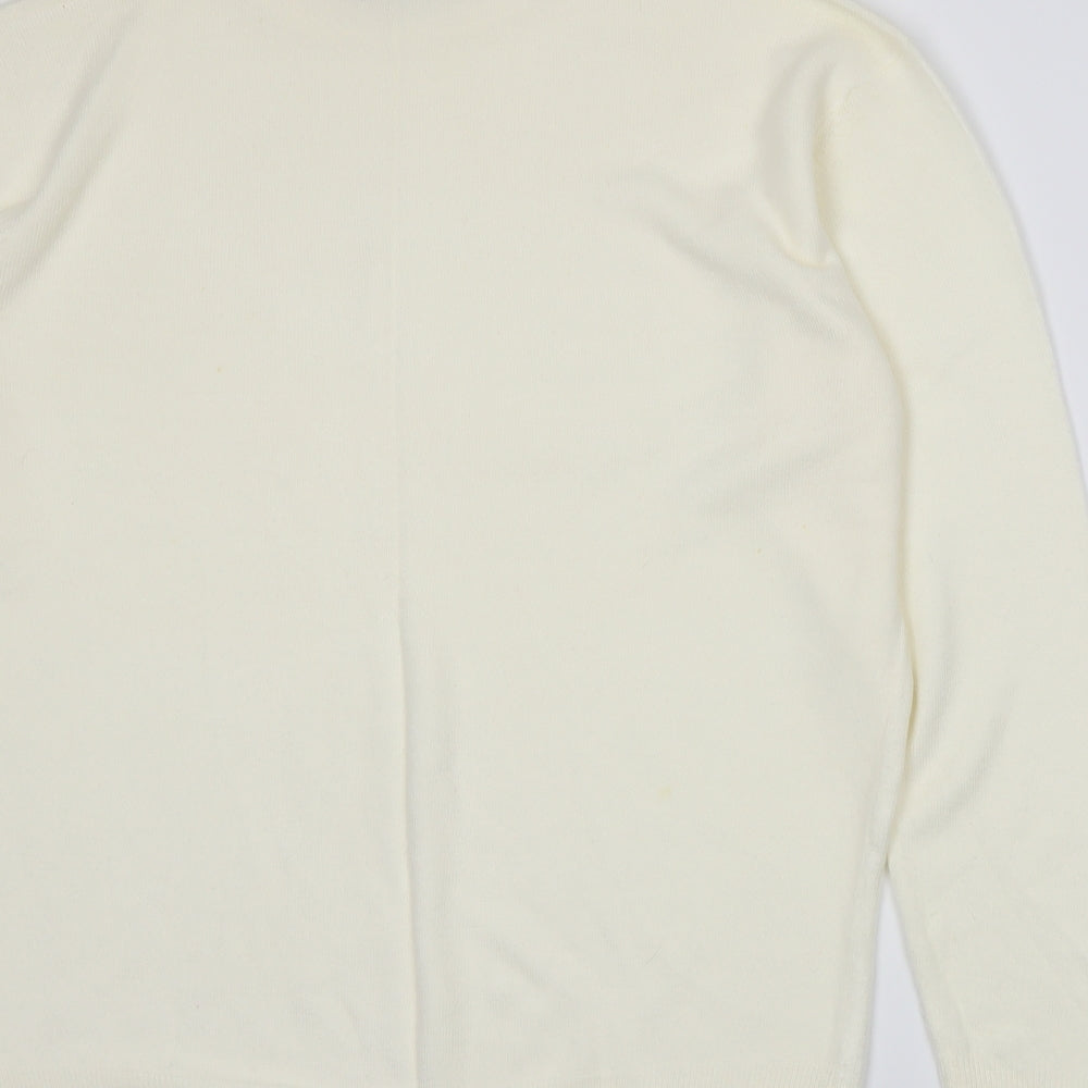 Damart Womens Ivory Knit Pullover Jumper Size 16