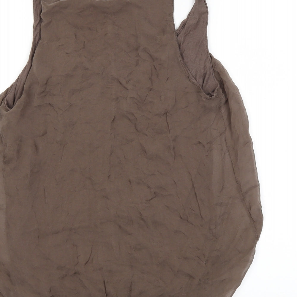 Phase Eight Womens Brown Basic Blouse Size M