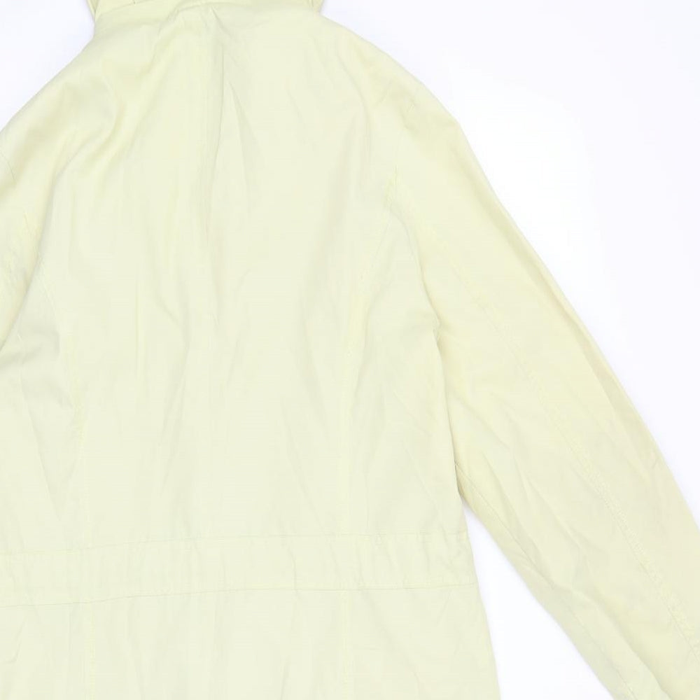 rowlands Womens Yellow Rain Coat Coat Size 12