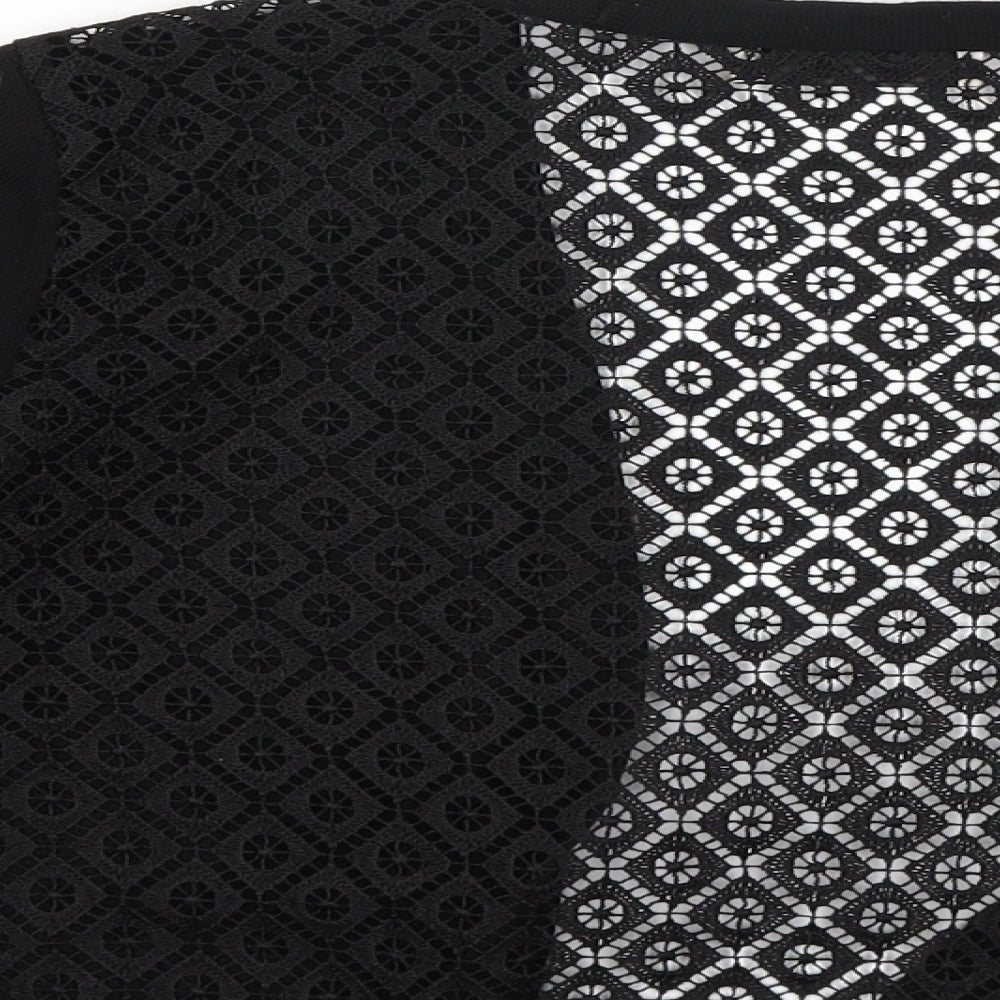 Per Una Womens Black Knit Cardigan Jumper Size 10