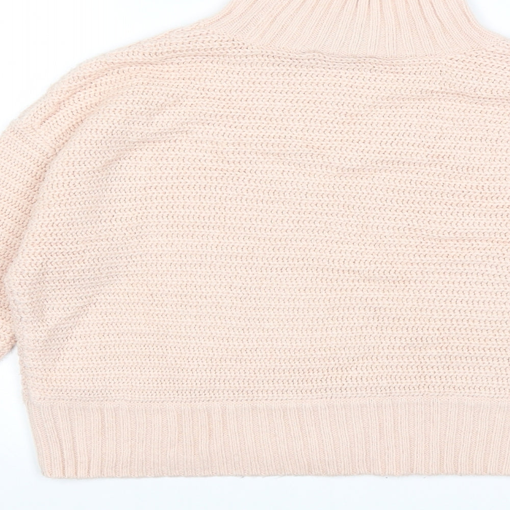 New Look Womens Pink Knit Pullover Jumper Size 12