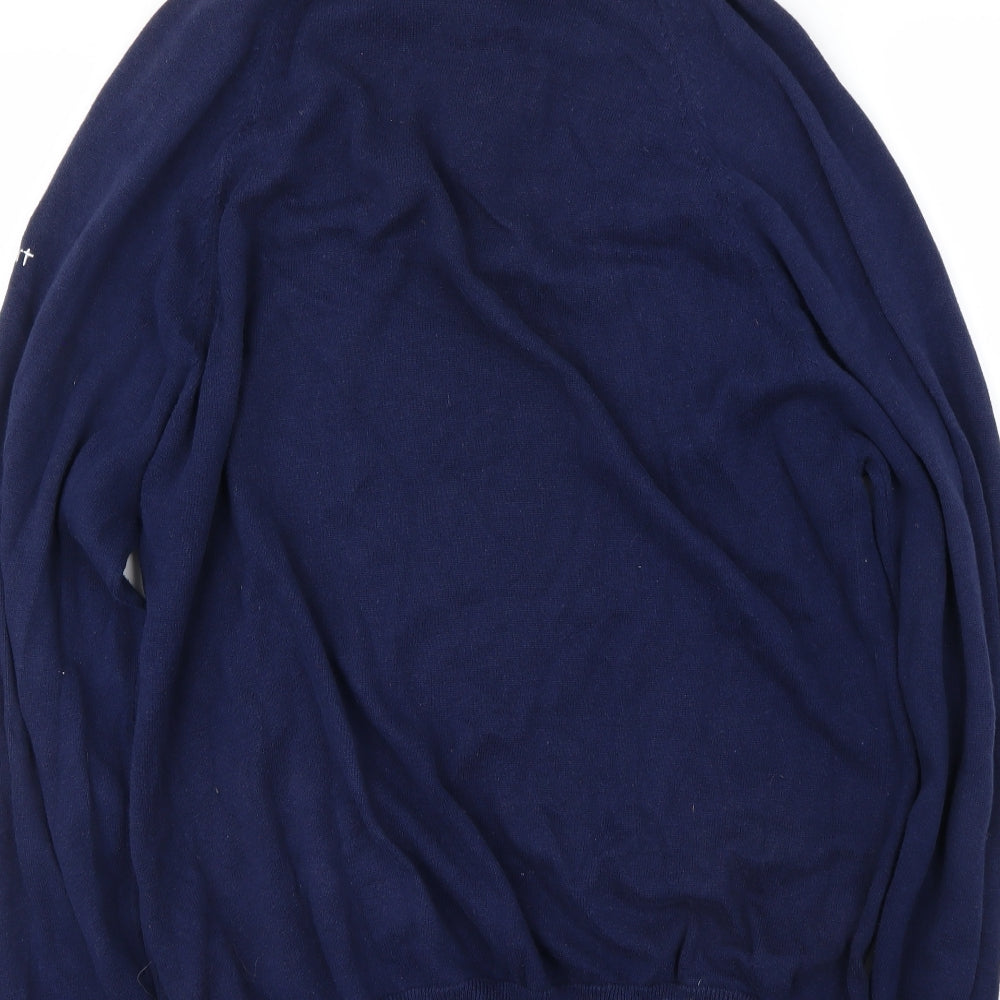 Stuburt Mens Blue Henley Jumper Size M