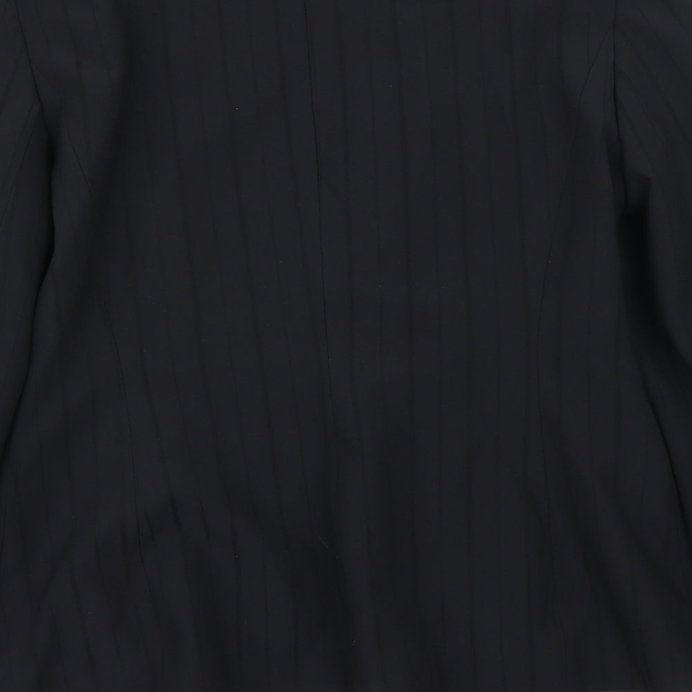 Bay Womens Black Jacket Blazer Size 12