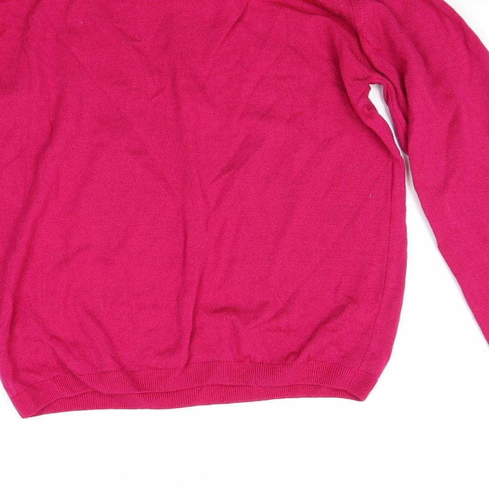 wem Womens Red Pullover Jumper Size M