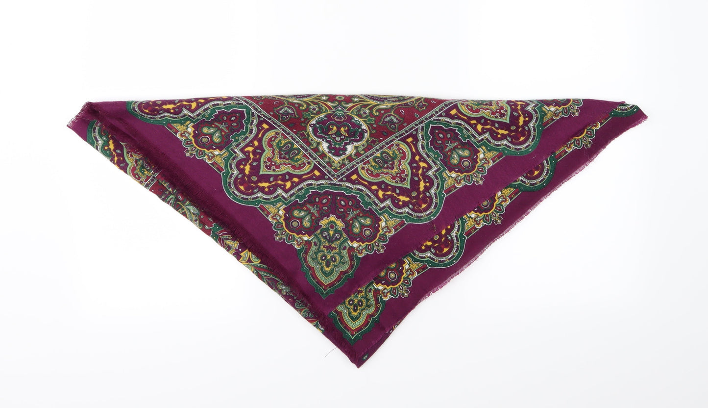 Preworn Womens Multicoloured Paisley Shawl/Wrap