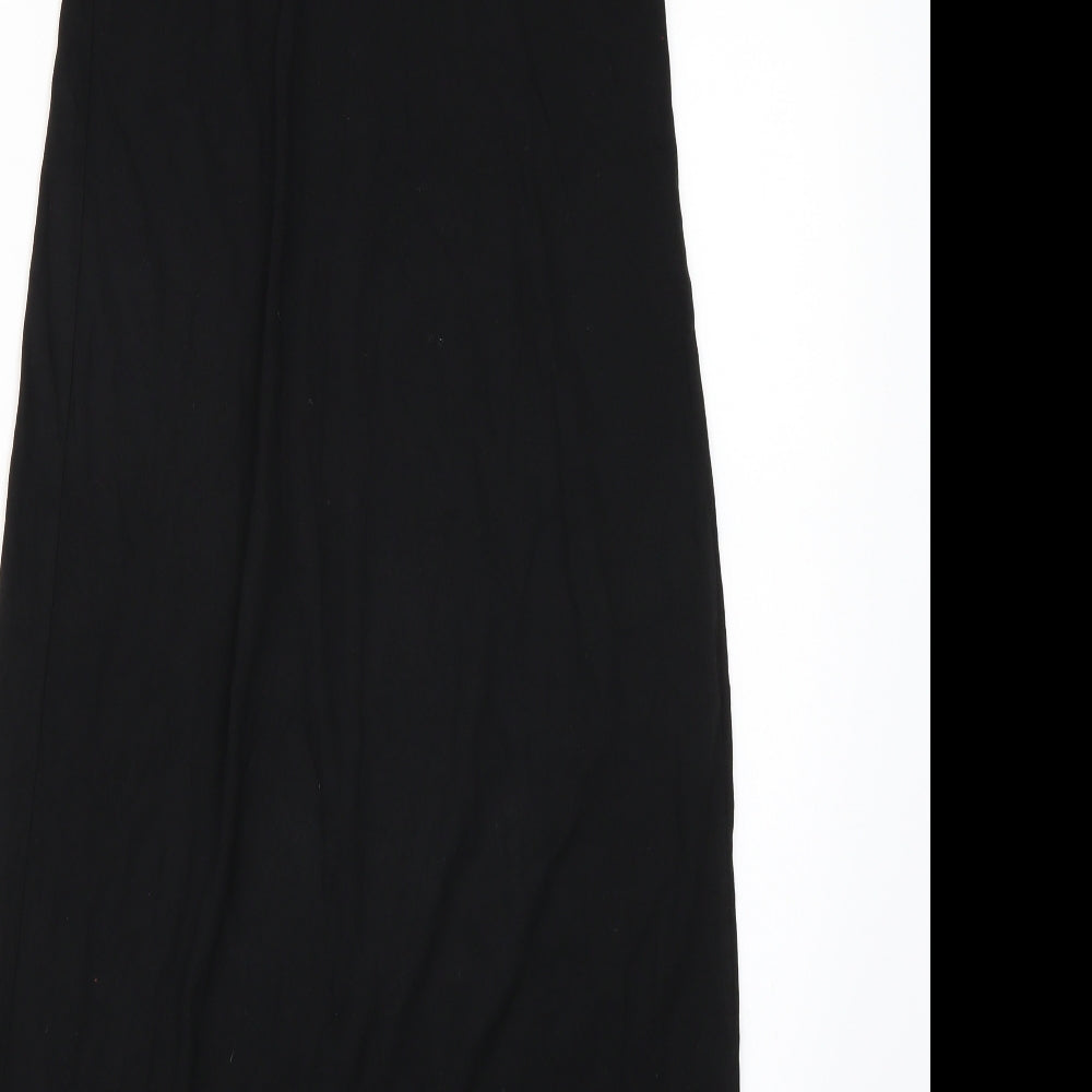H&M Womens Black Rayon A-Line Size 6
