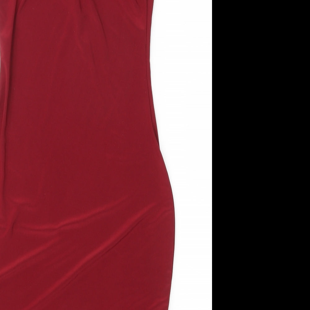 PRETTYLITTLETHING Womens Red Sheath Size 6