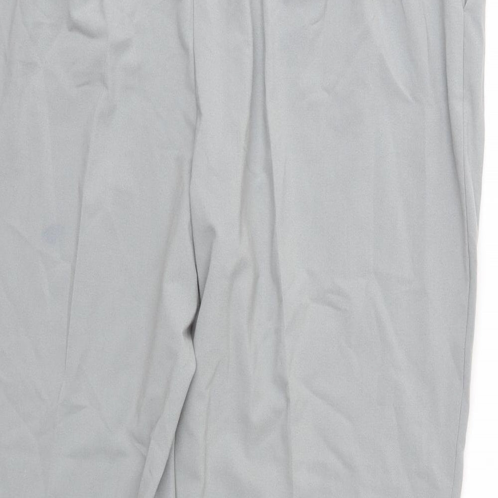 Marks and Spencer Womens Grey Trousers Size 22 L28 in