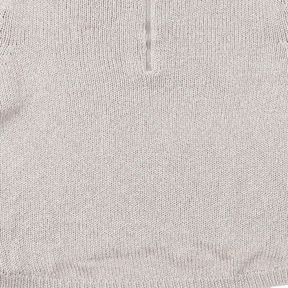 Divided Womens Pink Knit Pullover Jumper Size 16