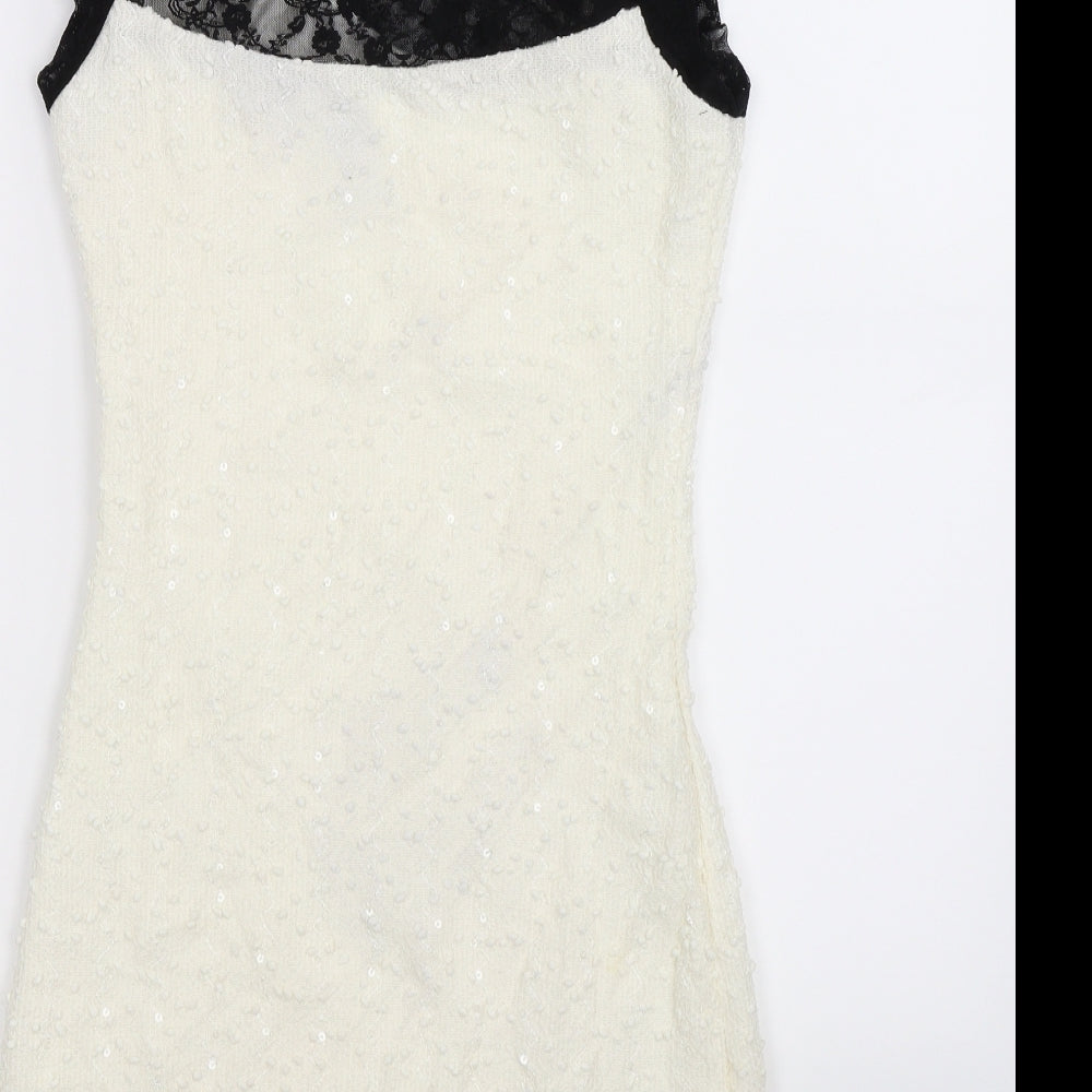 Preworn Womens White Bodycon Size S