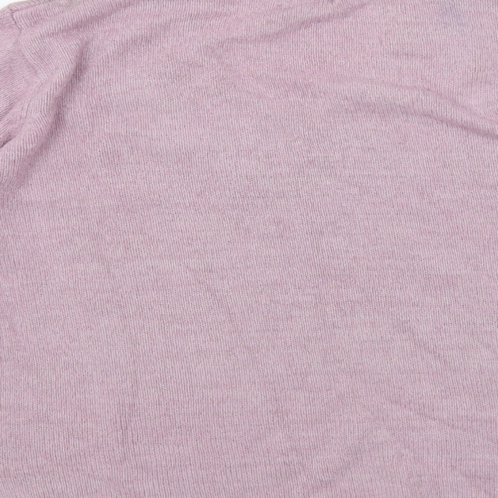 Woman Womens Purple Pullover Jumper Size 14