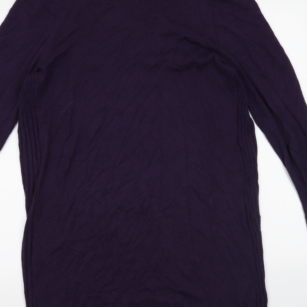 BHS Womens Purple Cardigan Jumper Size 14