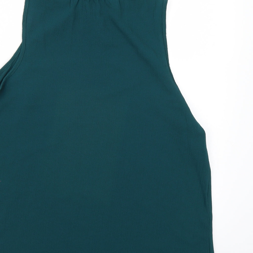 New Look Womens Green Basic Blouse Size 8