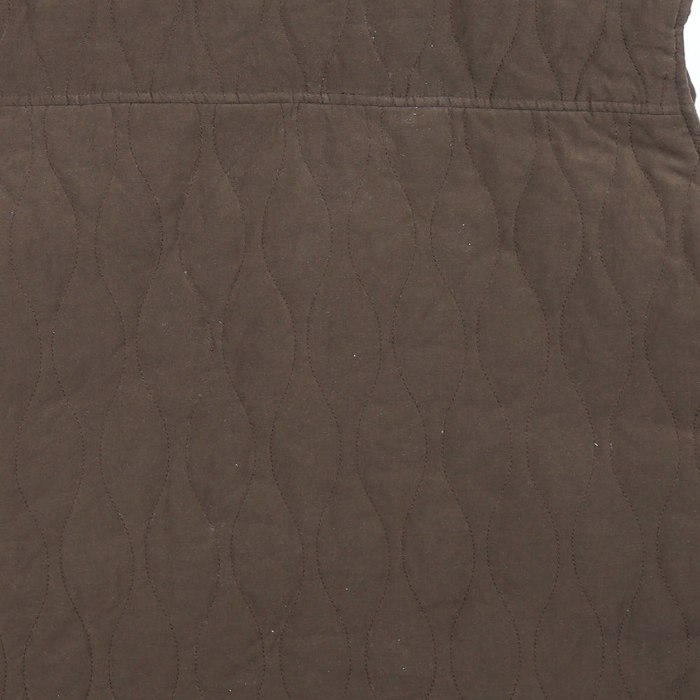 tayberry Womens Brown Gilet Coat Size M