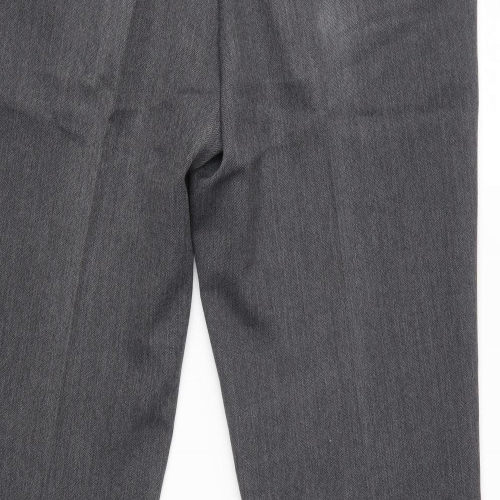 Burton Mens Grey Trousers Size 34 L28 in