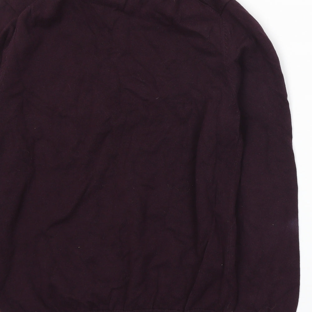 Peter Werth Mens Purple Knit Pullover Jumper Size M