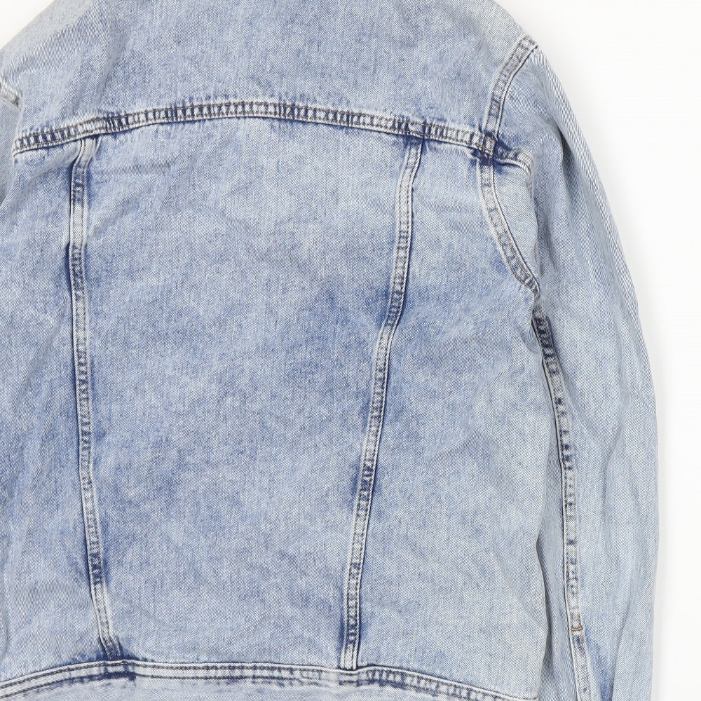 Divided by H&M Womens Blue Denim Jacket Coat Size XS