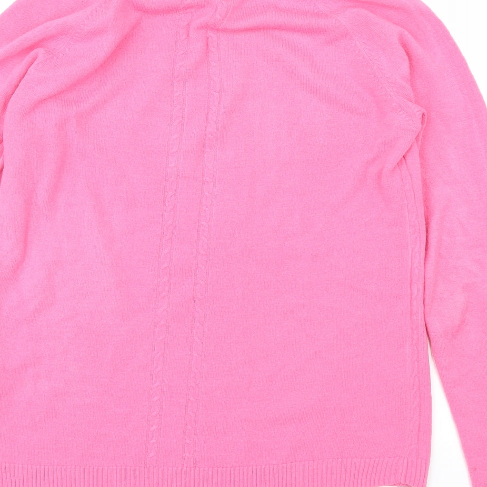 TU Womens Pink Basic T-Shirt Size 10