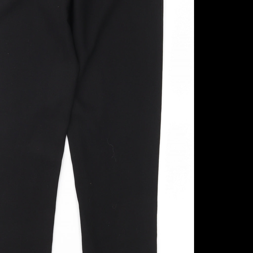 PRETTYLITTLETHING Womens Black Trousers Size 6 L26 in