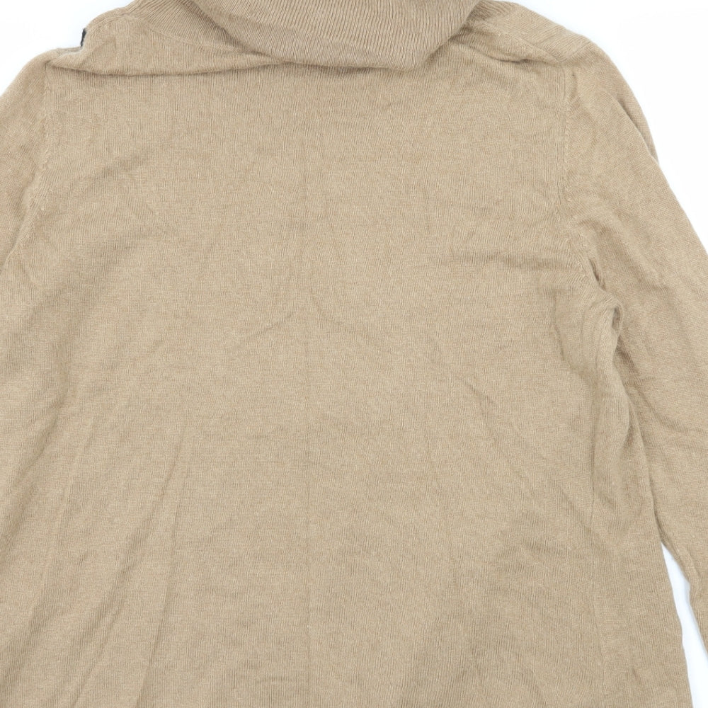 Precis Womens Brown Knit Pullover Jumper Size M