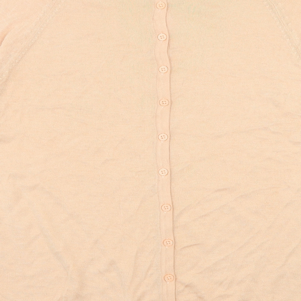 Marks & Spencer Womens Orange Knit Pullover Jumper Size 14