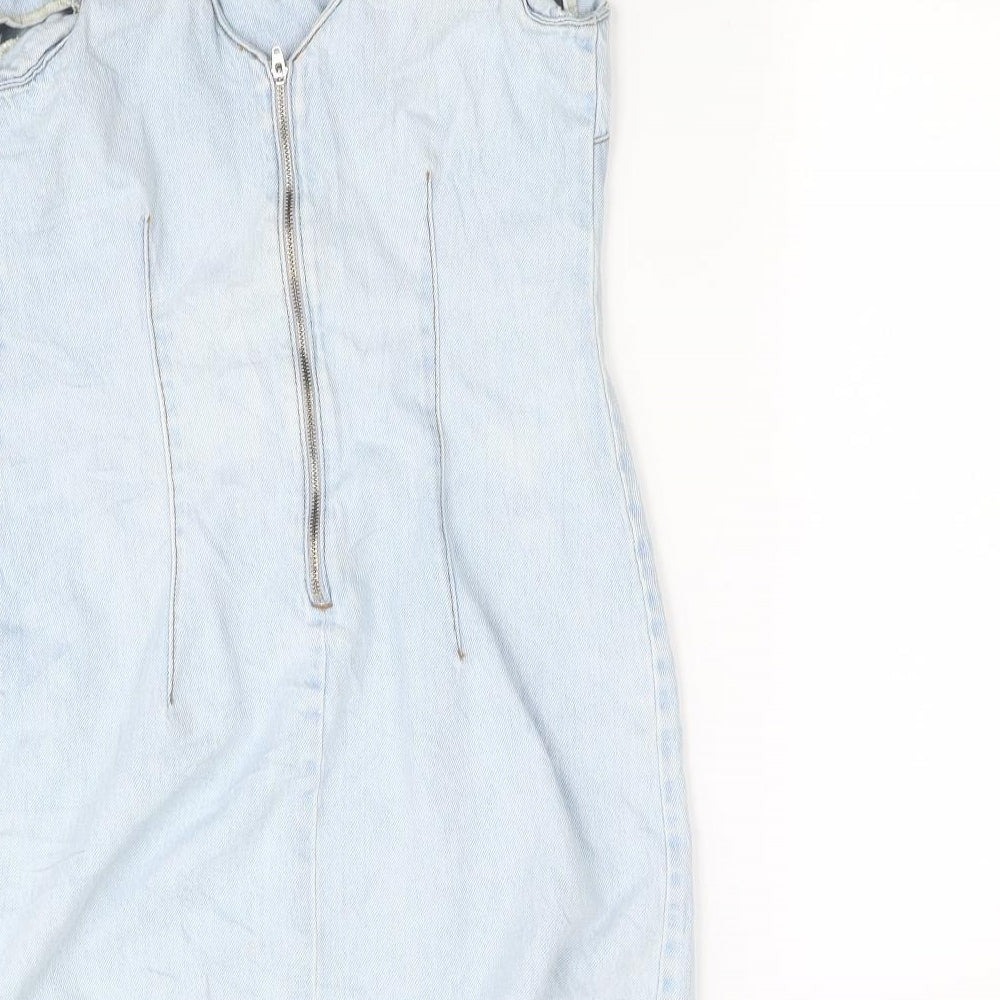 Denim Womens Blue Fit & Flare Size 10
