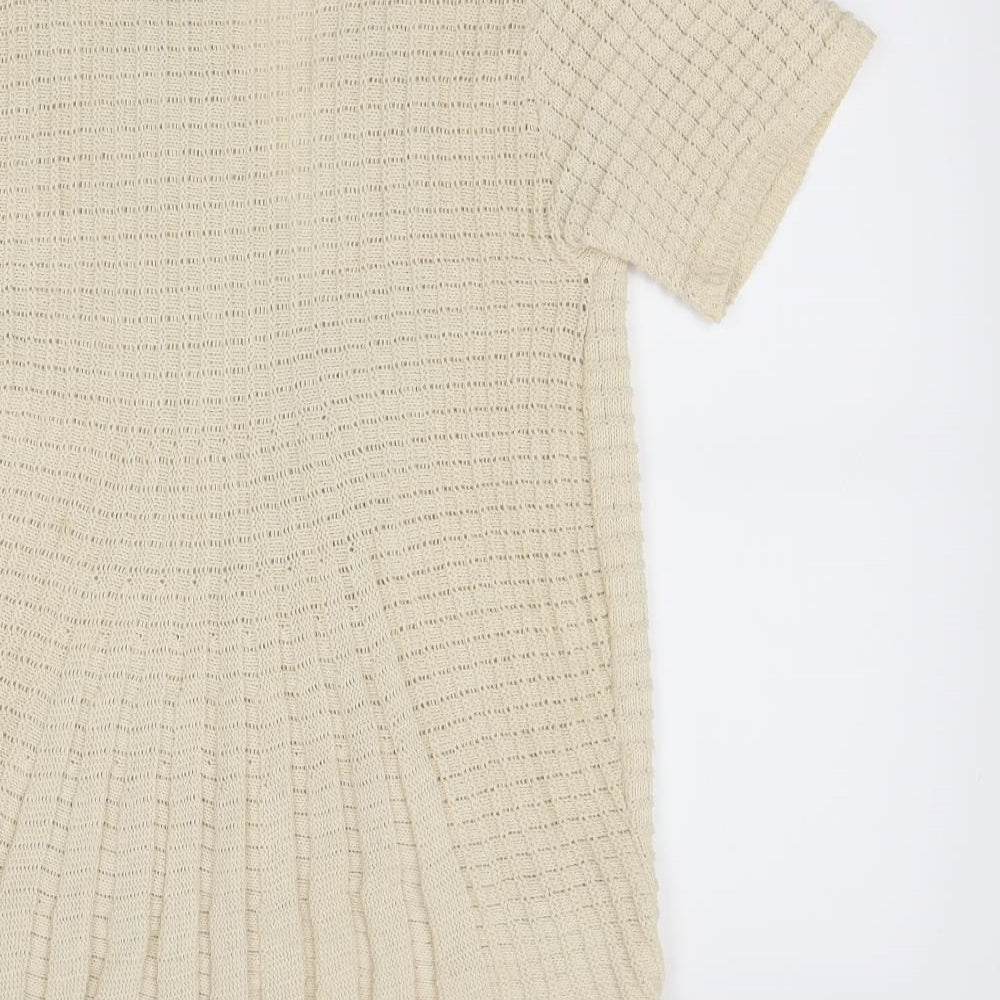Pure & Natural Womens Ivory Cardigan Jumper Size M