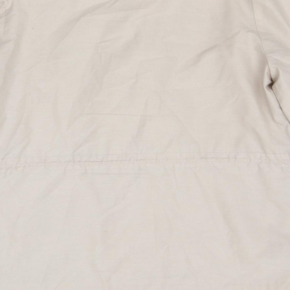 Preworn Womens Beige Jacket Coat Size 12