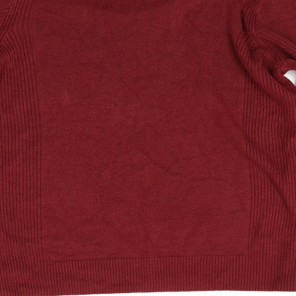 Classic Womens Red Pullover Jumper Size M