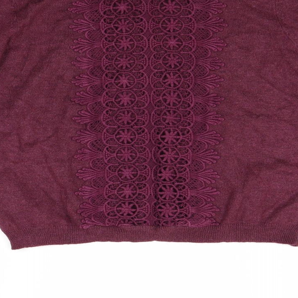 Miss Selfridge Womens Red Pullover Jumper Size 14