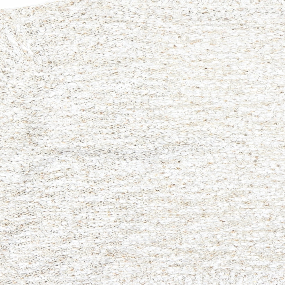 David Emmanuel Womens Ivory Cardigan Jumper Size M