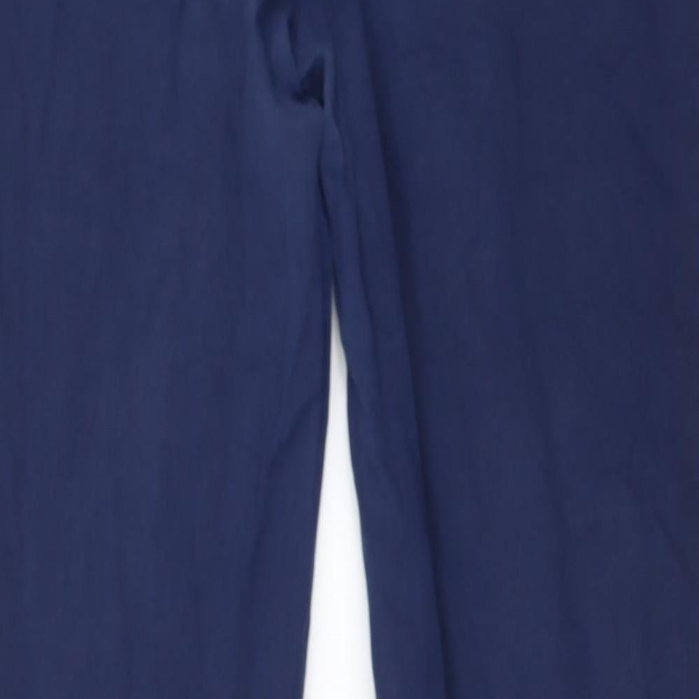 H&M Womens Blue Trousers Size 10 L26 in