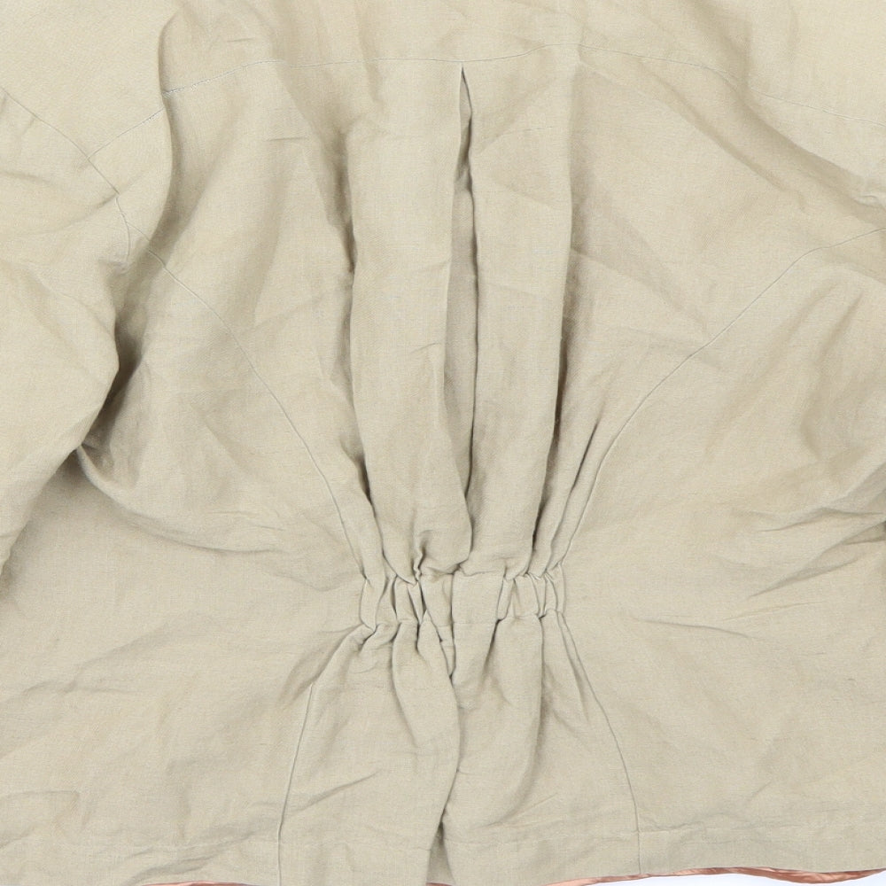 nougart Womens Beige Jacket Size M