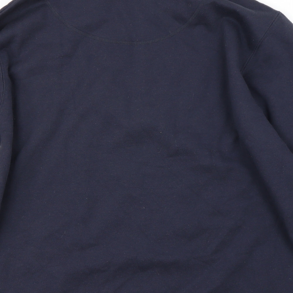 Bonmarché Womens Blue Henley Jumper Size M