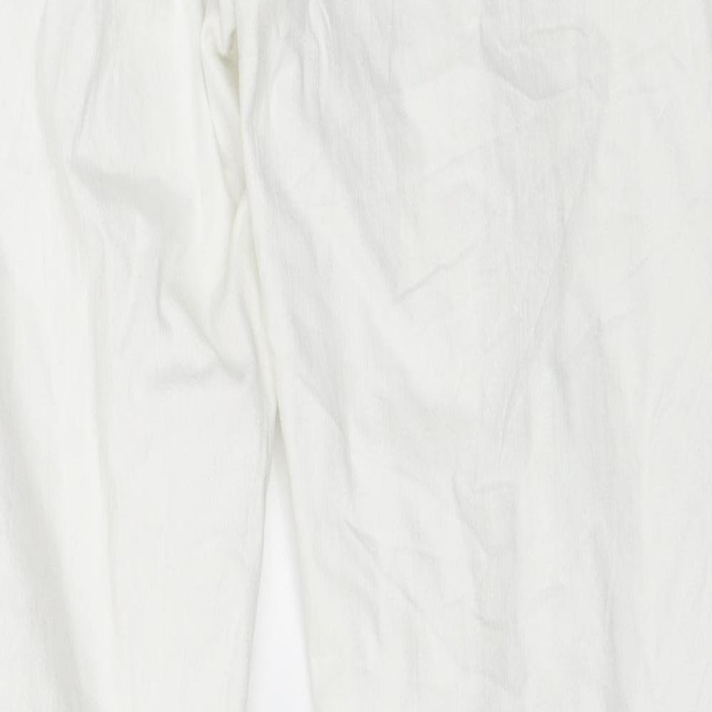 H&M Womens White Denim Skinny Jeans Size 32 L30 in