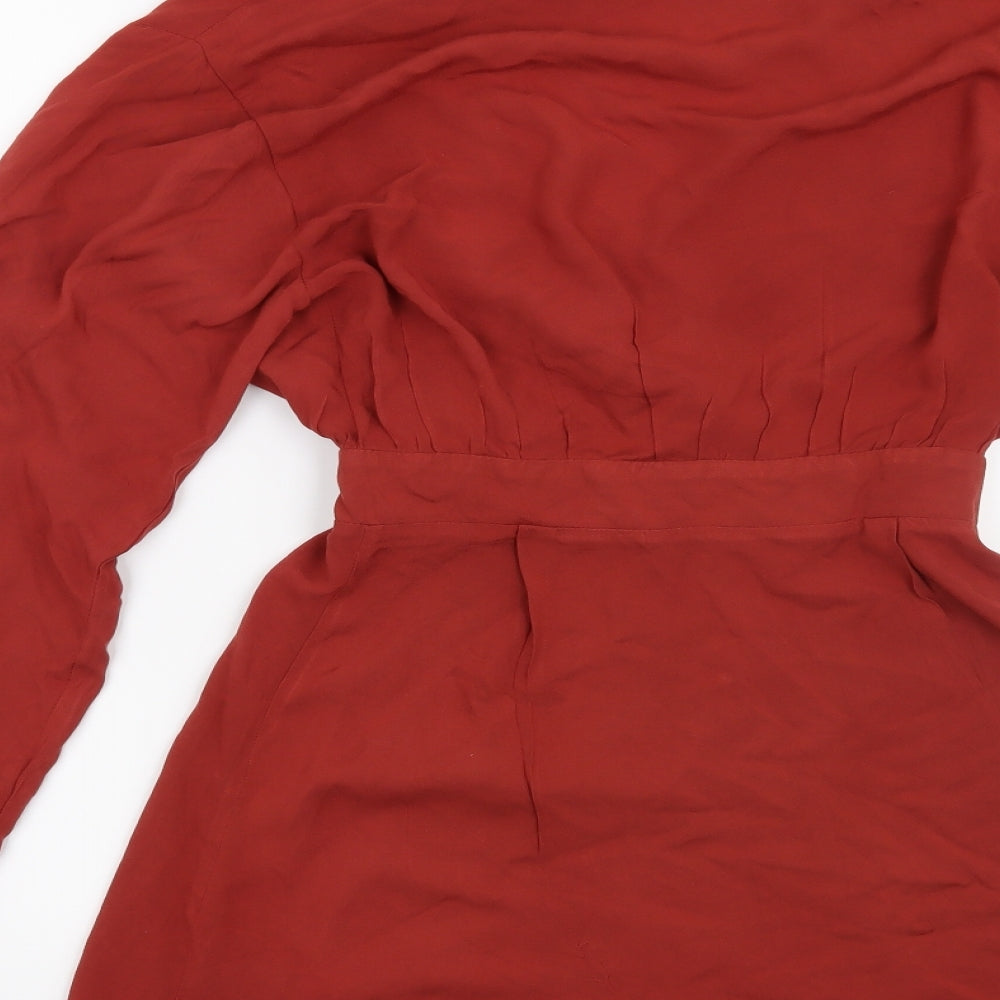 ASOS Womens Red Basic Blouse Size 6